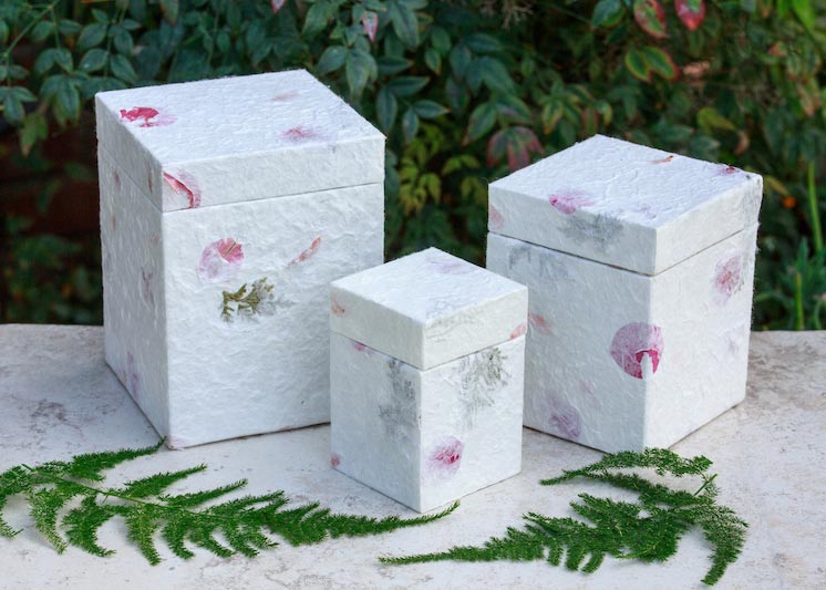 Floral integrity biodegradable urn