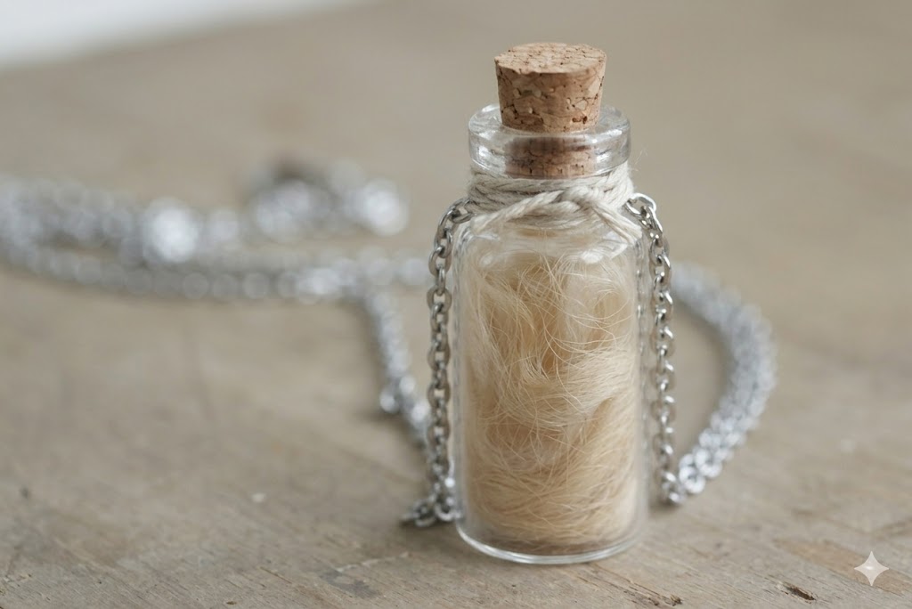 Lock of fur keepsake